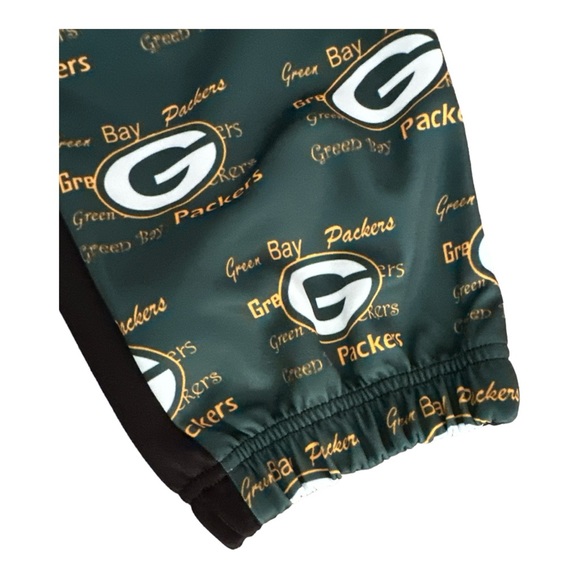 Green Bay Packers Sweatpants Fun Design Print Front Black Back - Picture 7 of 8